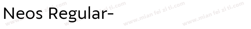 Neos Regular字体转换
